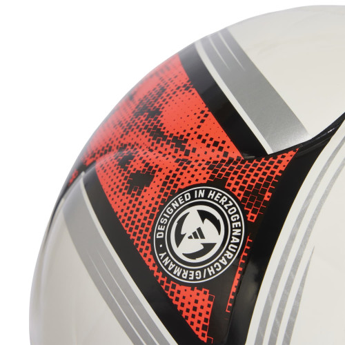 Preview: Adidas Bundesliga 26/27 Torfabrik Club Freizeit-Fußball white/black/solar red Gr. 3, 4, 5